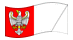 Wielkopolska (Grande Polonia)-Bandiera sventolante