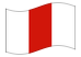 Pomerania occidentale (Zachodniopomorskie)-Bandiera sventolante