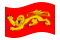 Aquitania (Aquitania)-Bandiera sventolante
