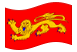 Aquitania (Aquitania)-Bandiera sventolante