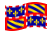 Borgogna (Bourgogne)-Bandiera sventolante