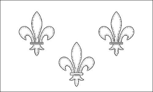Contorno della bandiera Île-de-France da colorare