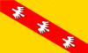 Grafica della bandiera Lorena (Lorraine)