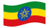 Etiopia-Bandiera sventolante