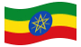 Etiopia-Bandiera sventolante