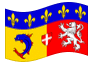 Bandiera animata Rodano-Alpi