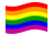 Arcobaleno-Bandiera sventolante