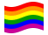 Arcobaleno-Bandiera sventolante