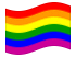 Arcobaleno-Bandiera sventolante