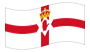Irlanda del Nord-Bandiera sventolante