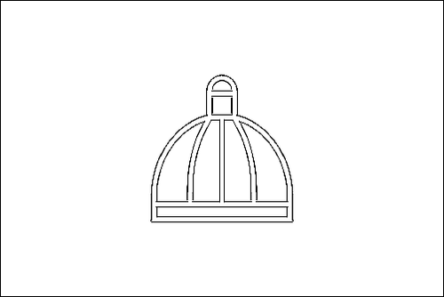 Contorno della bandiera Durban da colorare