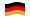 Germania (nero-rosso-oro)-Bandiera sventolante