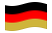 Germania (nero-rosso-oro)-Bandiera sventolante
