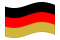 Germania (nero-rosso-oro)-Bandiera sventolante