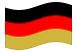 Germania (nero-rosso-oro)-Bandiera sventolante