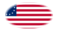Betsy Ross (USA 1777-1795)-Bandiera come vignetta ovale