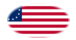 Betsy Ross (USA 1777-1795)-Bandiera come vignetta ovale
