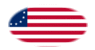Betsy Ross (USA 1777-1795)-Bandiera come vignetta ovale