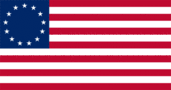 Betsy Ross (USA 1777-1795)-Bandiera rettangolare