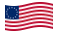 Betsy Ross (USA 1777-1795)-Bandiera sventolante