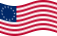 Bandiera Betsy Ross (USA 1777-1795) statica