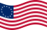 Bandiera Betsy Ross (USA 1777-1795) statica