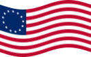 Bandiera Betsy Ross (USA 1777-1795) statica