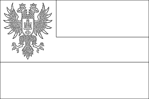 Contorno della bandiera Chernihiv da colorare