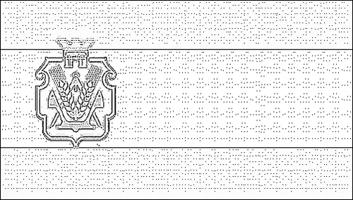Contorno della bandiera Cherson da colorare