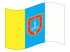 Odessa-Bandiera sventolante