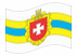 Rivne-Bandiera sventolante