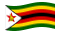 Zimbabwe-Bandiera sventolante
