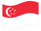 Bandiera animata Singapore