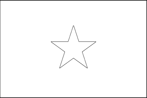 Contorno della bandiera Somalia da colorare
