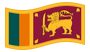 Sri Lanka-Bandiera sventolante