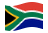 Sudafrica-Bandiera sventolante