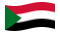 Sudan-Bandiera sventolante