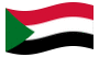 Sudan-Bandiera sventolante