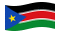Sud Sudan-Bandiera sventolante