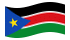 Sud Sudan-Bandiera sventolante