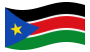 Sud Sudan-Bandiera sventolante