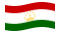 Tagikistan-Bandiera sventolante