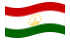 Tagikistan-Bandiera sventolante