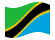 Tanzania-Bandiera sventolante