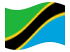 Tanzania-Bandiera sventolante