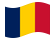 Chad-Bandiera sventolante
