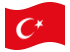Turchia-Bandiera sventolante