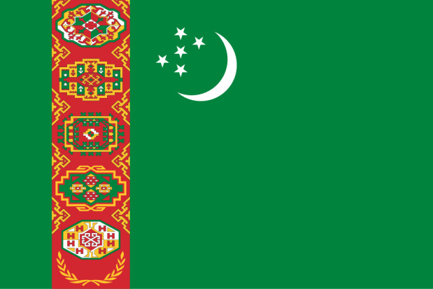 Bandiera Turkmenistan, Bandiera Turkmenistan