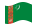 Turkmenistan-Bandiera sventolante