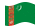 Turkmenistan-Bandiera sventolante